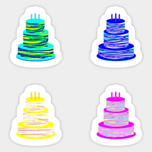 The Clown Cake Sticker Pack Sticker